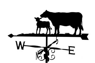 Cow and Calf weathervane